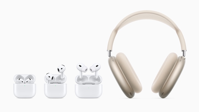 The new AirPods lineup features an industry-defining design for AirPods 4, new AirPods Max colors, and the world’s first all-in-one hearing health experience with AirPods Pro 2.