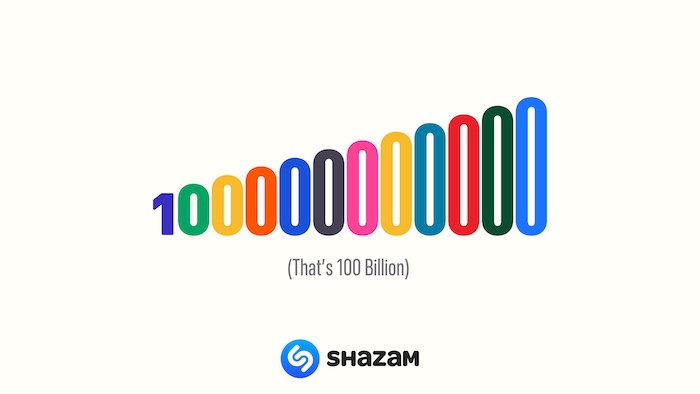 Shazam hits 100 billion song recognitions.