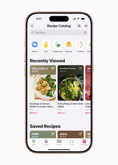 The beautifully designed recipe format makes it easy to review ingredients and directions, and a new cook mode takes step-by-step instructions to the full screen. Users can also save their favorite recipes for later and access them offline.